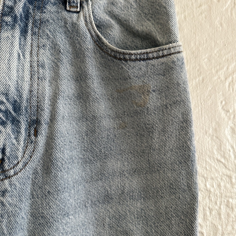 Playboy by PacSun Pink Bunny Logo Booty Rip 90s Light Wash Jeans 26 High Rise - Picture 8 of 9